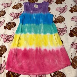 Chaser Tie-Dye Mini Dress - Purple, Blue, Green, Yellow, Pink